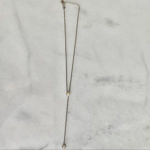 Kendra Scott drusy gold drop necklace